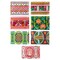 7 Red & Black Deer, Birds & Florals Ukrainian Easter Egg Decorating Wraps Heat Shrink Sleeves